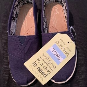 KIDS TOMS Classic Navy Canvas